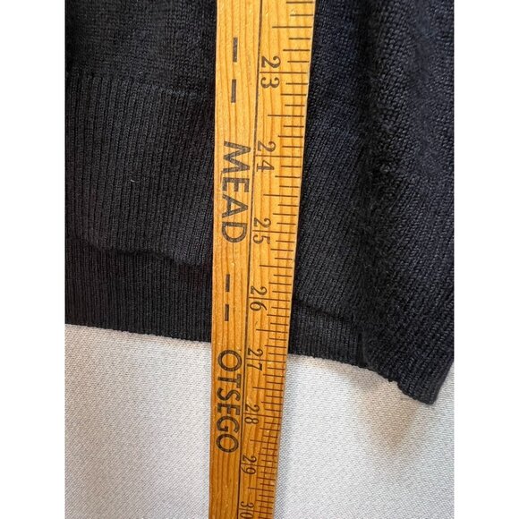 Apt. 9 Mens Merino Wool Preppy Office Pullover Sweater Size Medium Black - Picture 8 of 11
